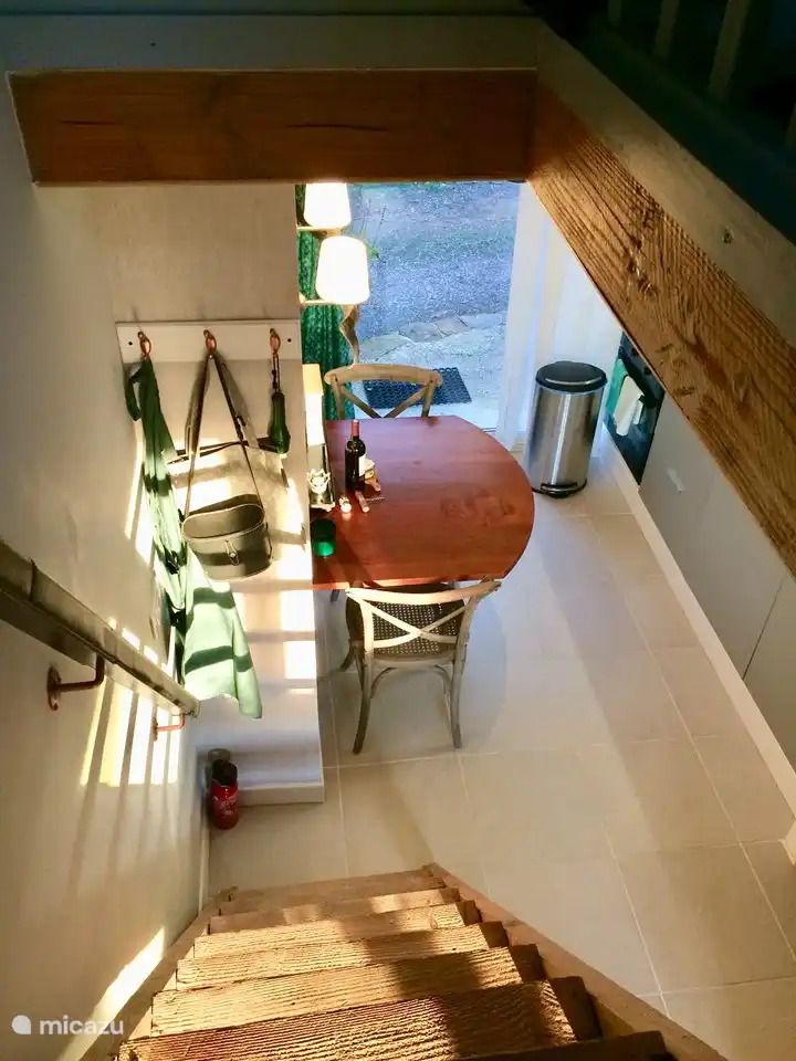 Der Essbereich in der Küche.