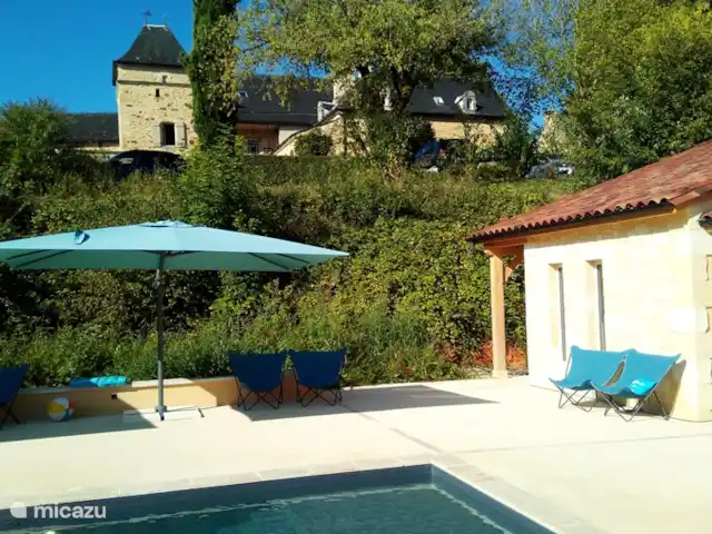 casa vacacional en Francia, Dordoña, Simeyrols – Lo Cretsou playa para niños pequeños con una profundidad de 20-30 cm