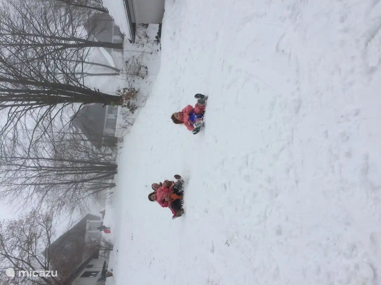 Im Park selbst auf dem Schlitten. Sehr schwer!