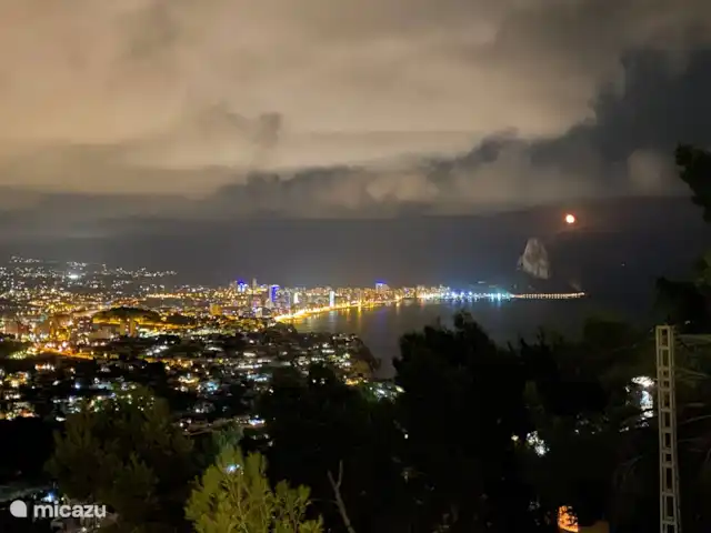 Casa Noréna | Espagne, Costa Blanca, Calpe - villa Vue du soir depuis la terrasse.