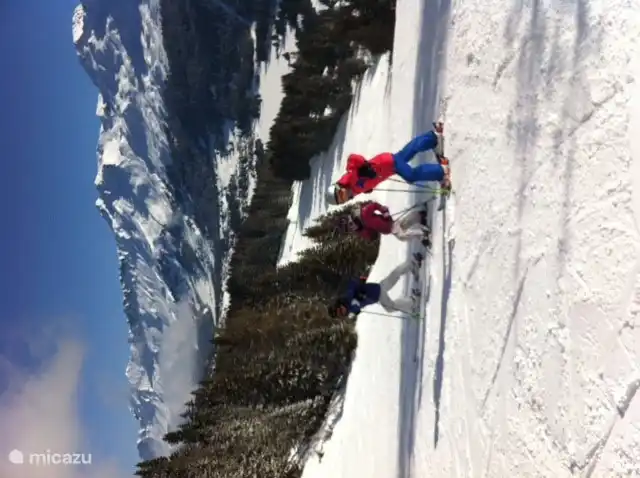 Heerlijk skiën in de zon 