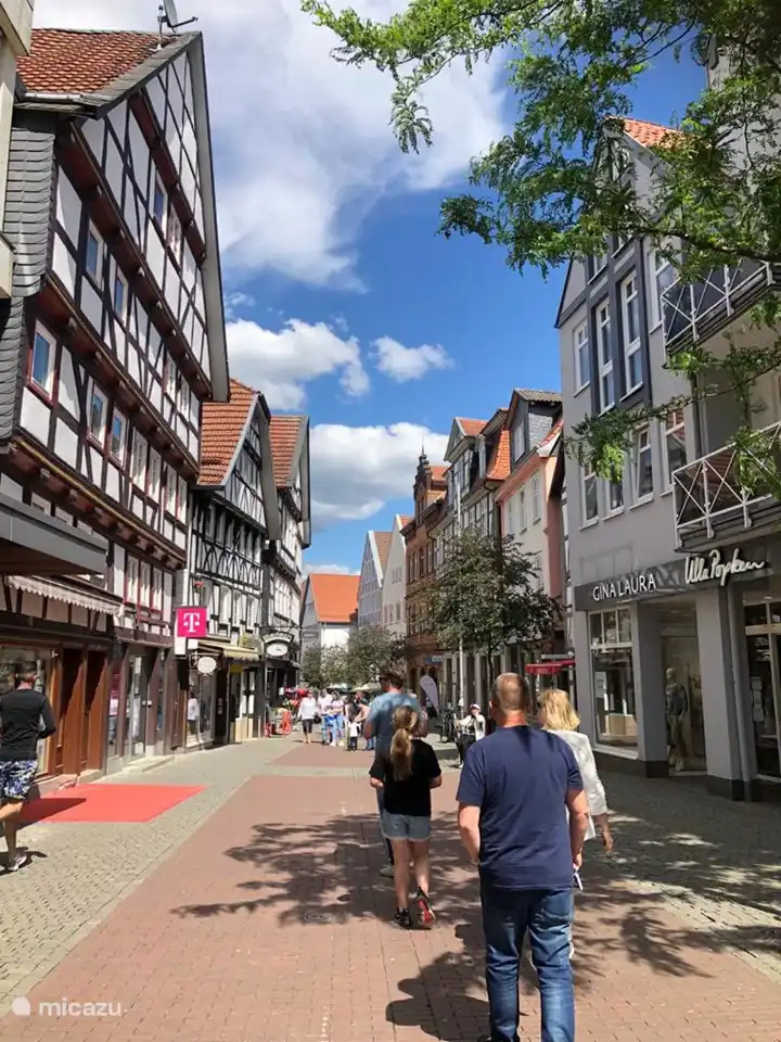 Schöne Einkaufsstraße in Bad Hersfeld