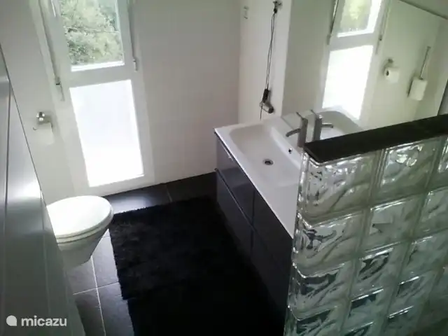 villa en España, Costa Brava, Santa Cristina d'Aro – El Carrilet, Santa Cristina d'Aro Baño en dormitorio 1
con ducha, wc y amplio lavabo.