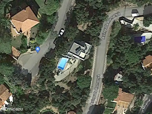 villa en España, Costa Brava, Santa Cristina d'Aro – El Carrilet, Santa Cristina d'Aro Ubicación en los mapas de Google