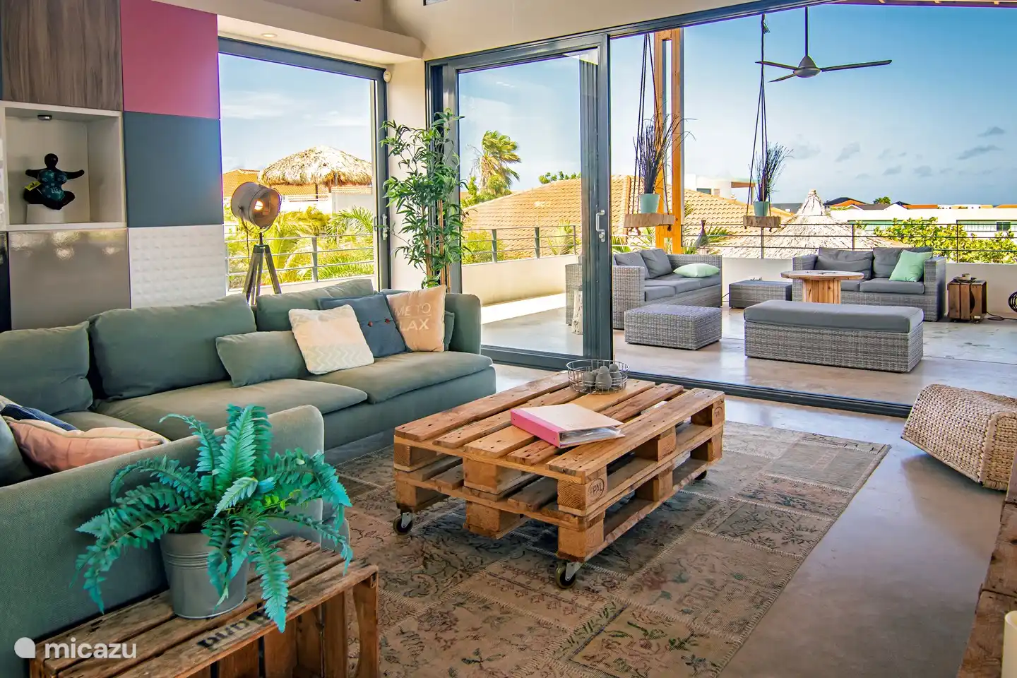 Veranda met zeezicht