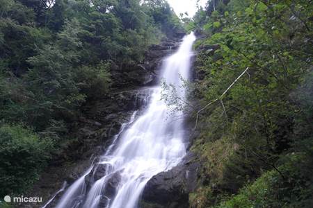 Schleier waterfall in Hart, highest waterfall in the Zillertal