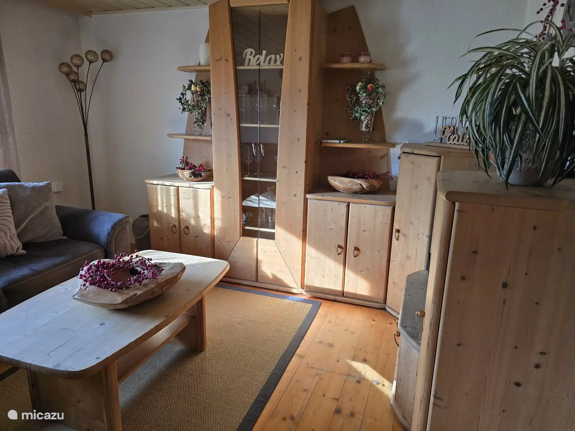 Acogedor rincón de TV en la sala de estar