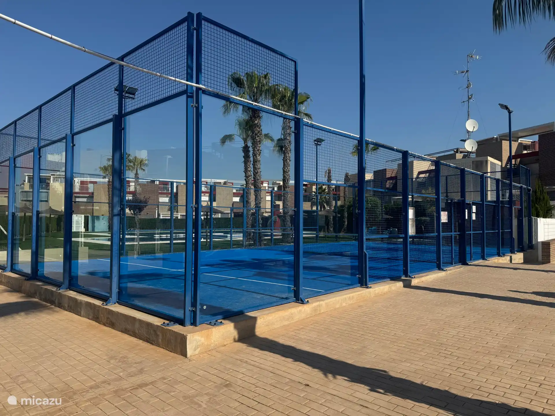 Padelbaan op de residentie 
