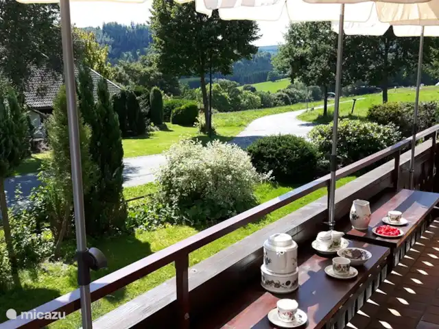 Winterberg Hasewinkel | Allemagne, Sauerland, Züschen - Winterberg - appartement Balcon avec soleil toute la journée et vues fantastiques.