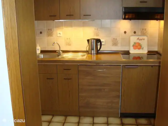 Winterberg Hasewinkel | Allemagne, Sauerland, Züschen - Winterberg - appartement Cuisine compacte avec lave-vaisselle, plaque à induction et micro-ondes.
