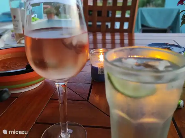 Cas Bon Bini - avec piscine | Curaçao, Banda Abou (ouest), Fontein - villa Une boisson fraîche.