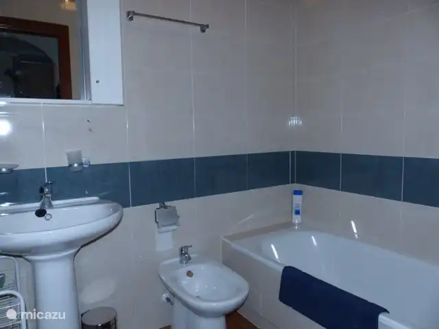 Casa Luna huren in Spanje, Costa Blanca, Torrevieja - appartement Badkamer met ligbad, wastafel, douche, bidet en toilet