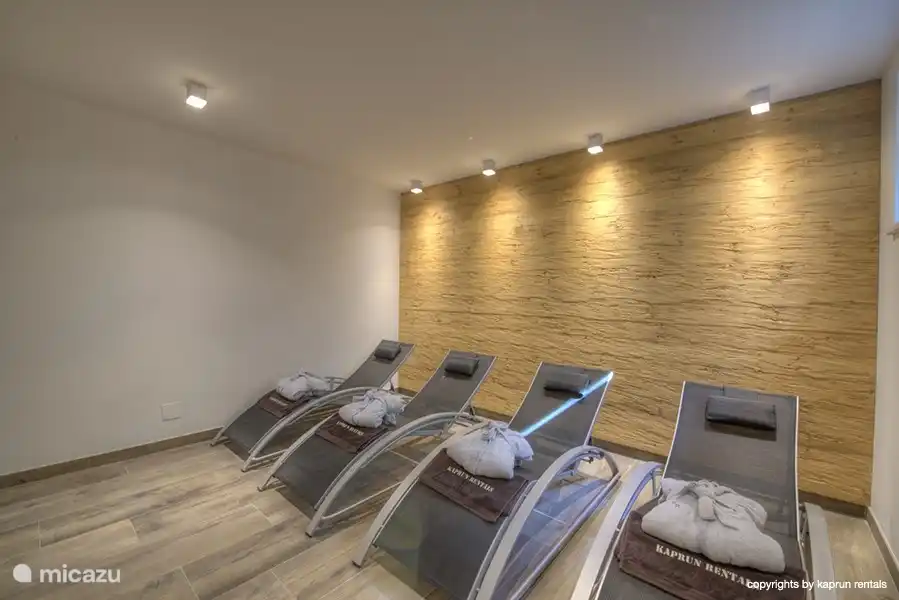 Even lekker relaxen na een rondje sauna en dan weer de sauna in!