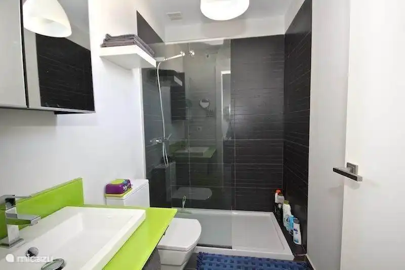 Modernes Badezimmer mit ebenerdiger Dusche