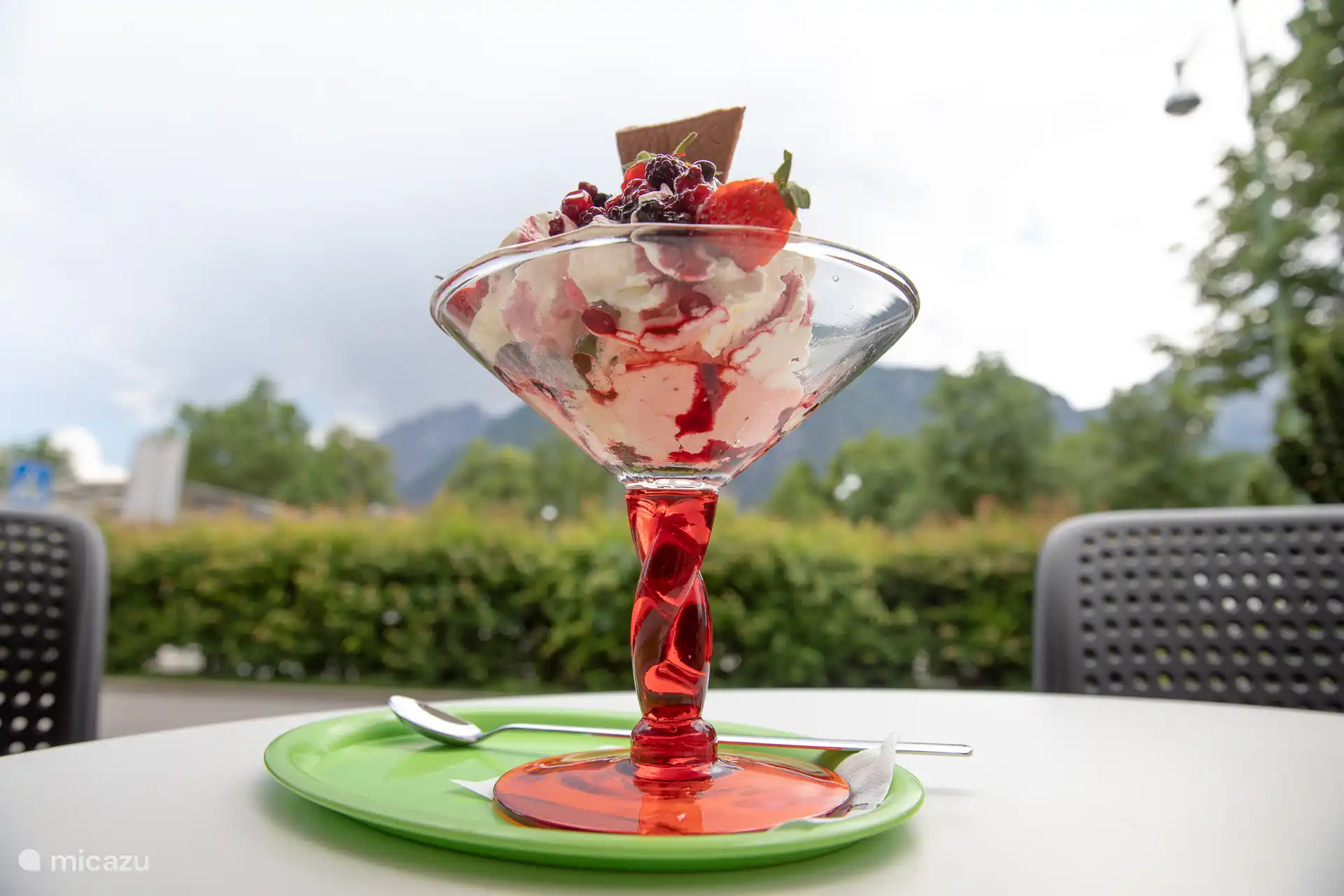 Feine Eiscreme im Urlaub