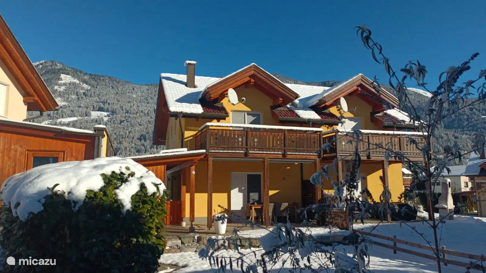 Hinterseite des Hauses.