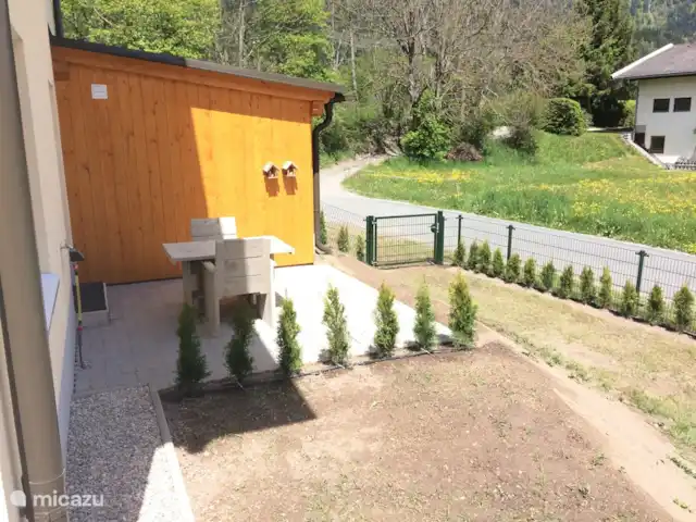 Villa Alpenrose | Autriche, Carinthie, Kötschach-Mauthen - villa siège confortable sur la terrasse du studio, bon petit déjeuner au soleil