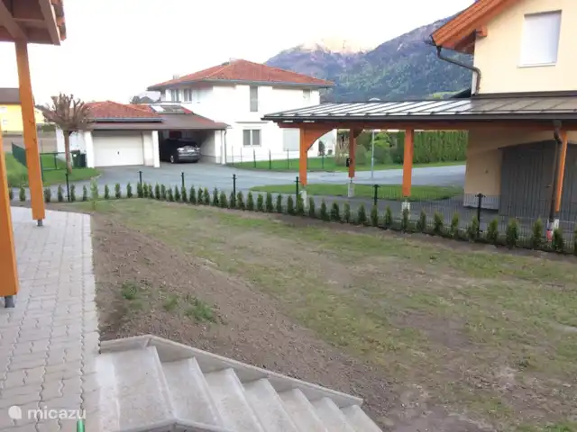 Villa Alpenrose | Autriche, Carinthie, Kötschach-Mauthen - villa Partie gauche de la grande cour arrière