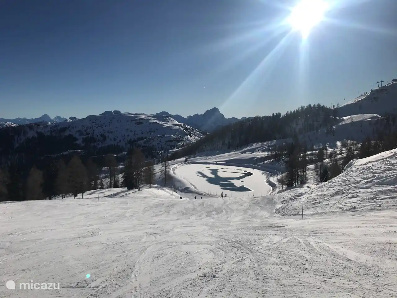 perfekter Schnee und Sonne, Skigebiet Nassfeld Weihnachten 2019