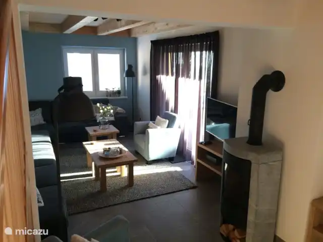 Villa Alpenrose | Autriche, Carinthie, Kötschach-Mauthen - villa Salon avec poêle à bois chaleureux