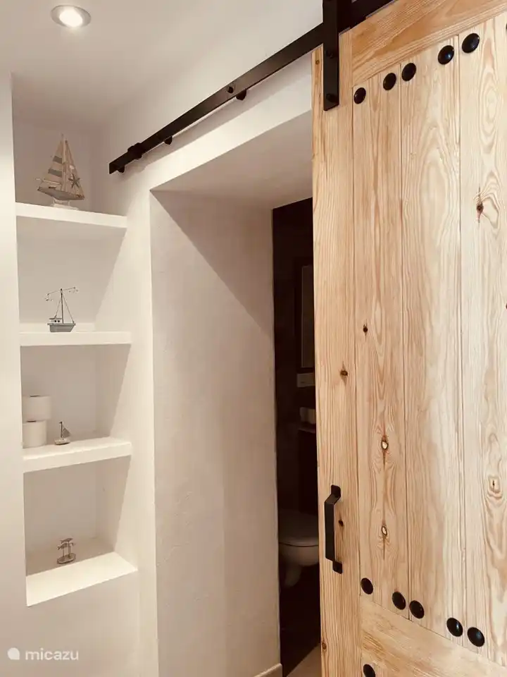 Entrance to the bathroom on the ground floor