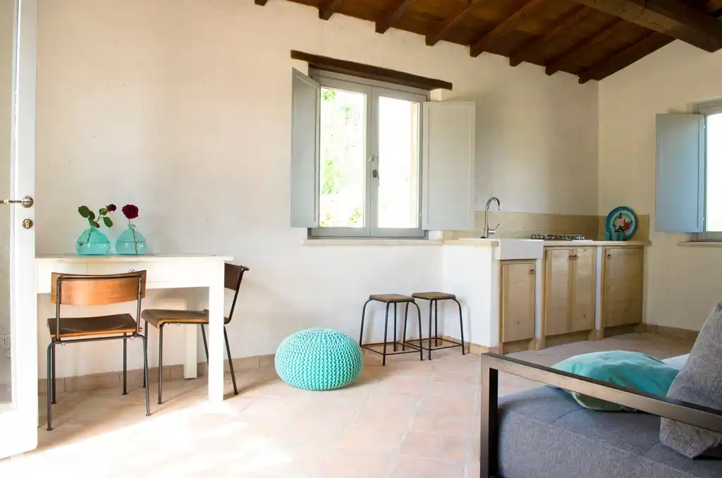 Sala de estar/estudio de cocina