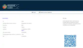 Inscripción Casa Elide Regione Lazio