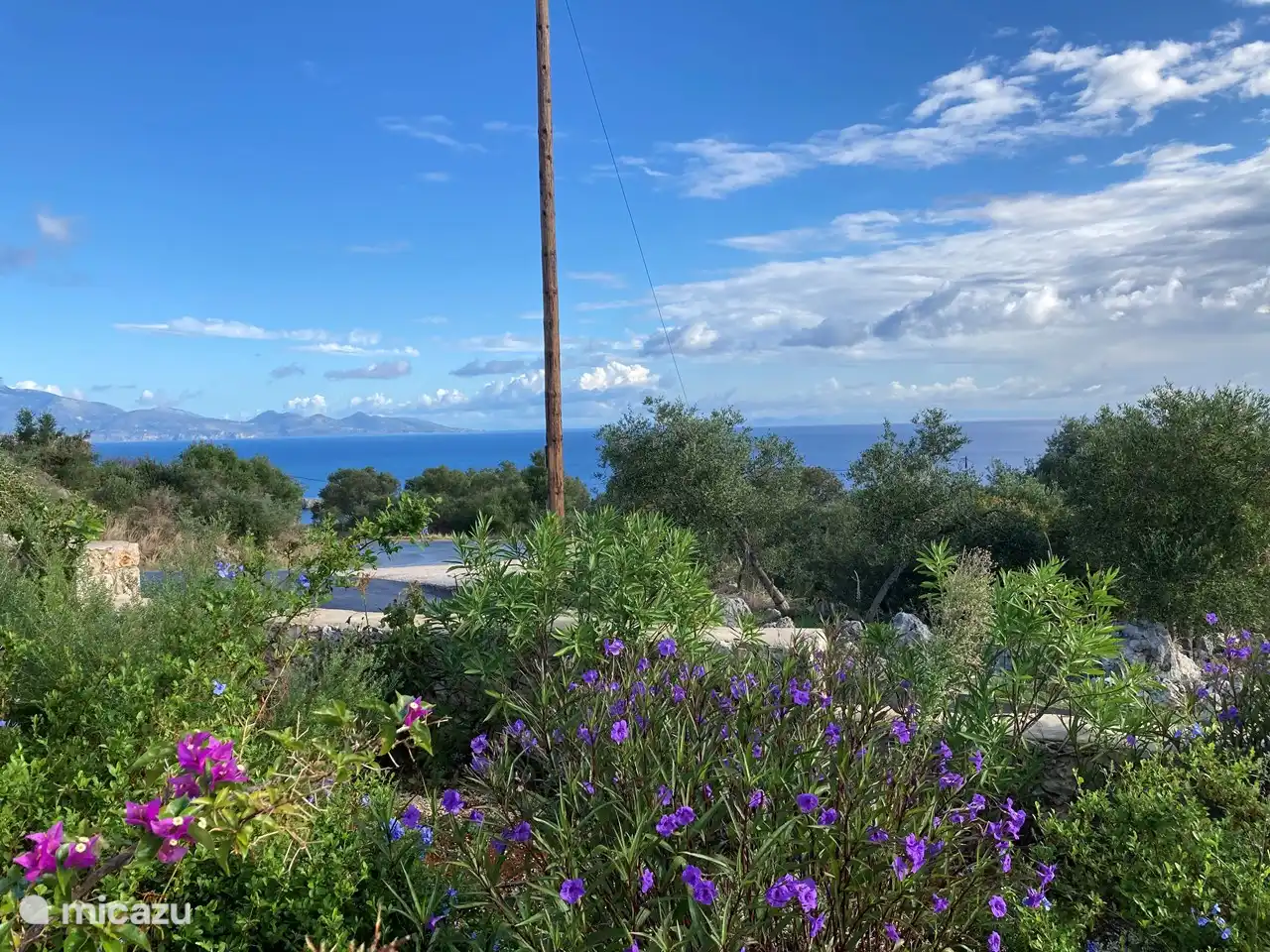 Uitzicht vanaf het terras.