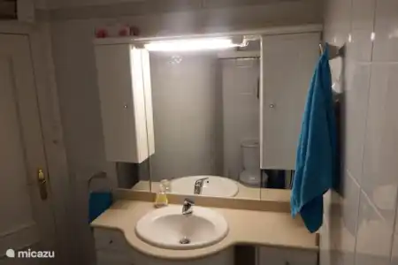 Vakantiehuis Spanje, Costa del Sol, Algarrobo-Costa appartement Corazon wastafel in badkamer