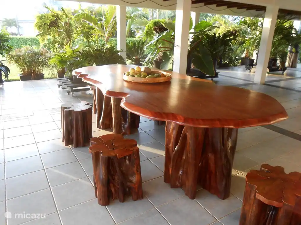 Terrasse mit Esstisch Set