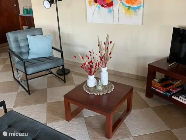 Blue Bay Curaçao Beach Villa | Curaçao, Curaçao-Centre, Blue Bay - villa Salon décontracté avec coin TV
