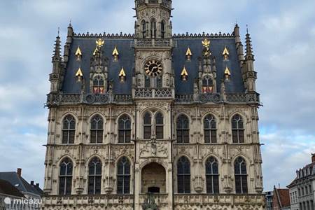 Oudenaarde Town Hall with 14th Century Cloth Hall