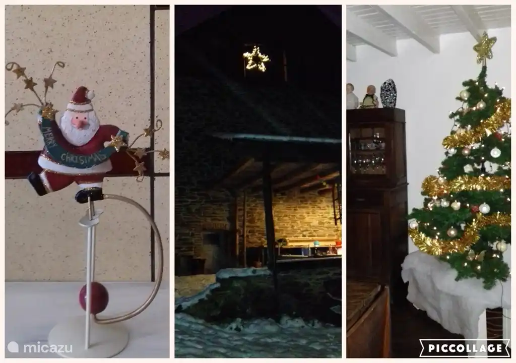 casa con tema navideño