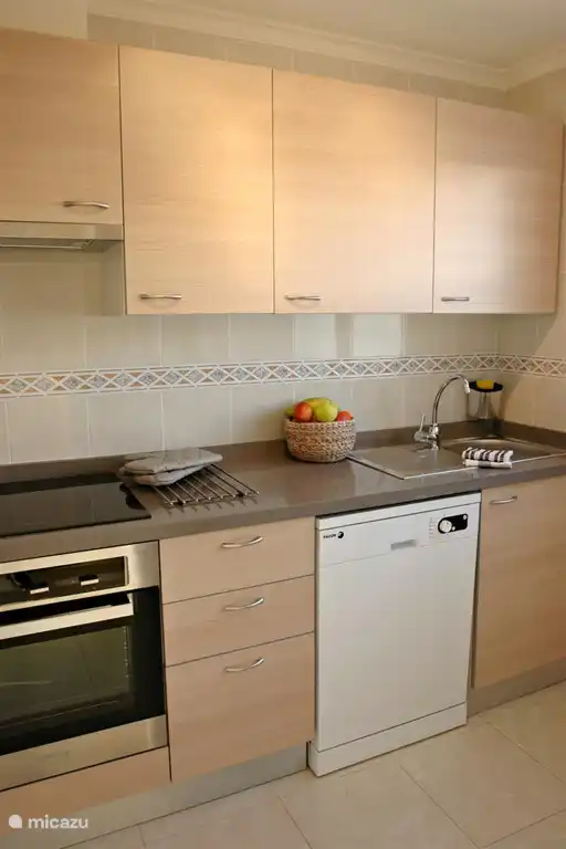 La cuisine est entièrement équipée. Four, cuisinière, grand frigo, congélateur, micro-onde, lave-vaisselle, grille-pain, cafetière, plancha....