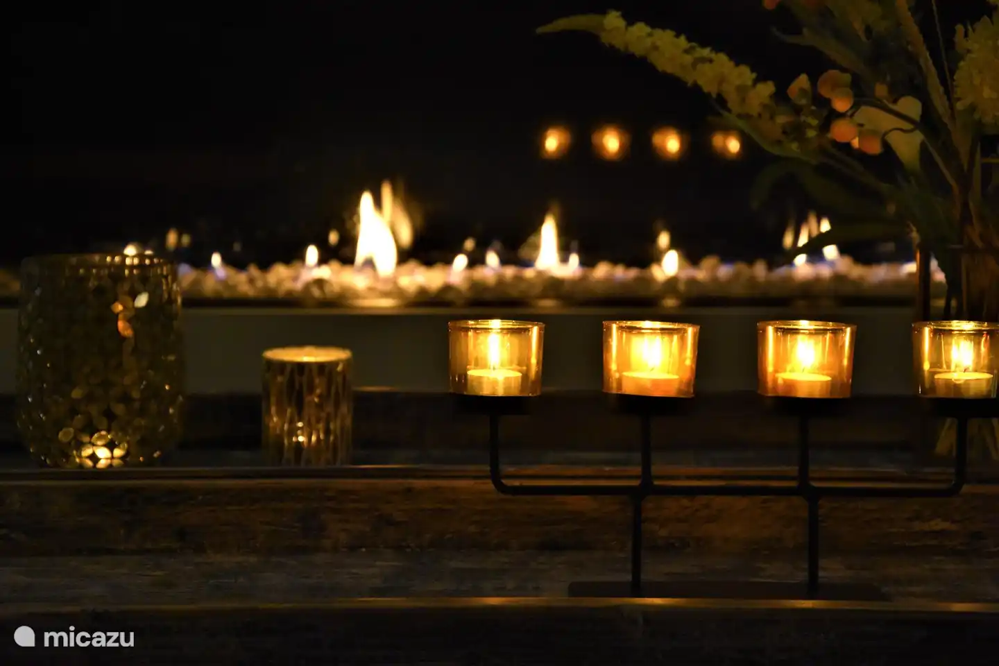 Ambiente y calidez en el salón