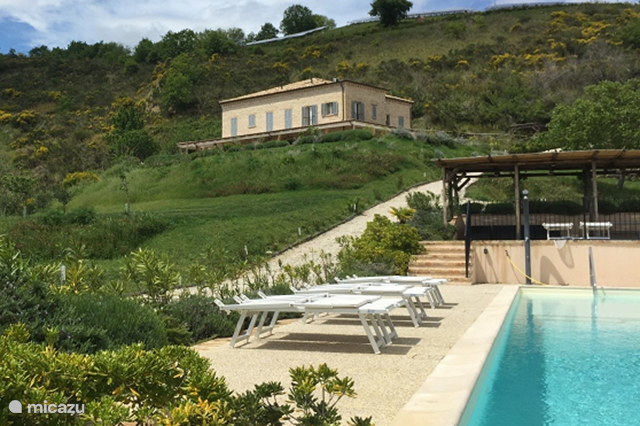 Vakantiehuis Italië, Marche, Appignano - appartement Villa Monte Calvo - Casa Panoramica
