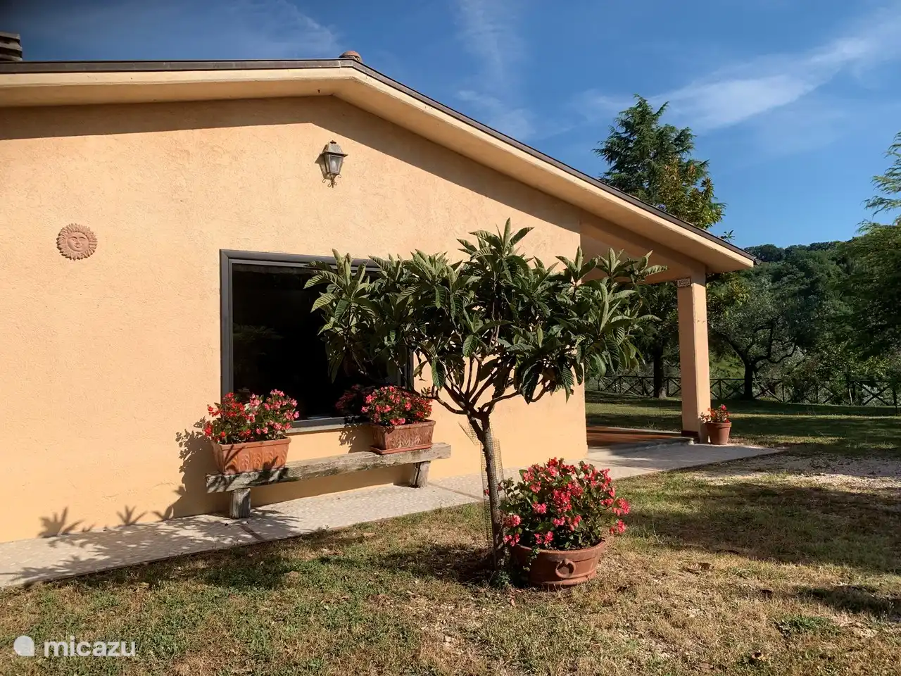 Front view of the house