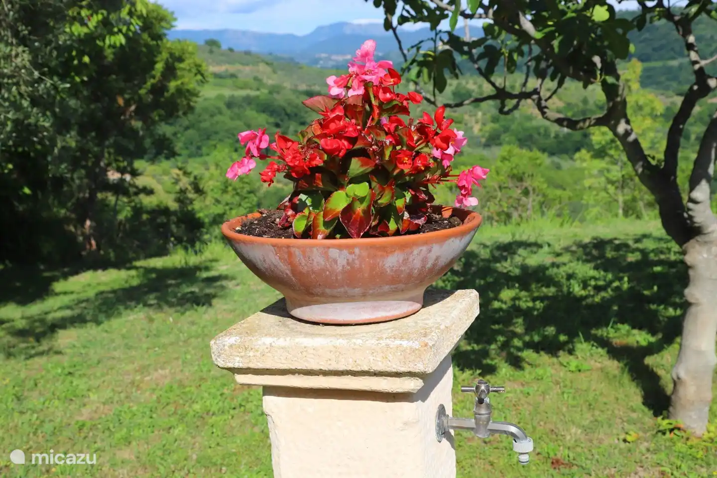 View of the Farfa Valley with Monte Navegna in the background