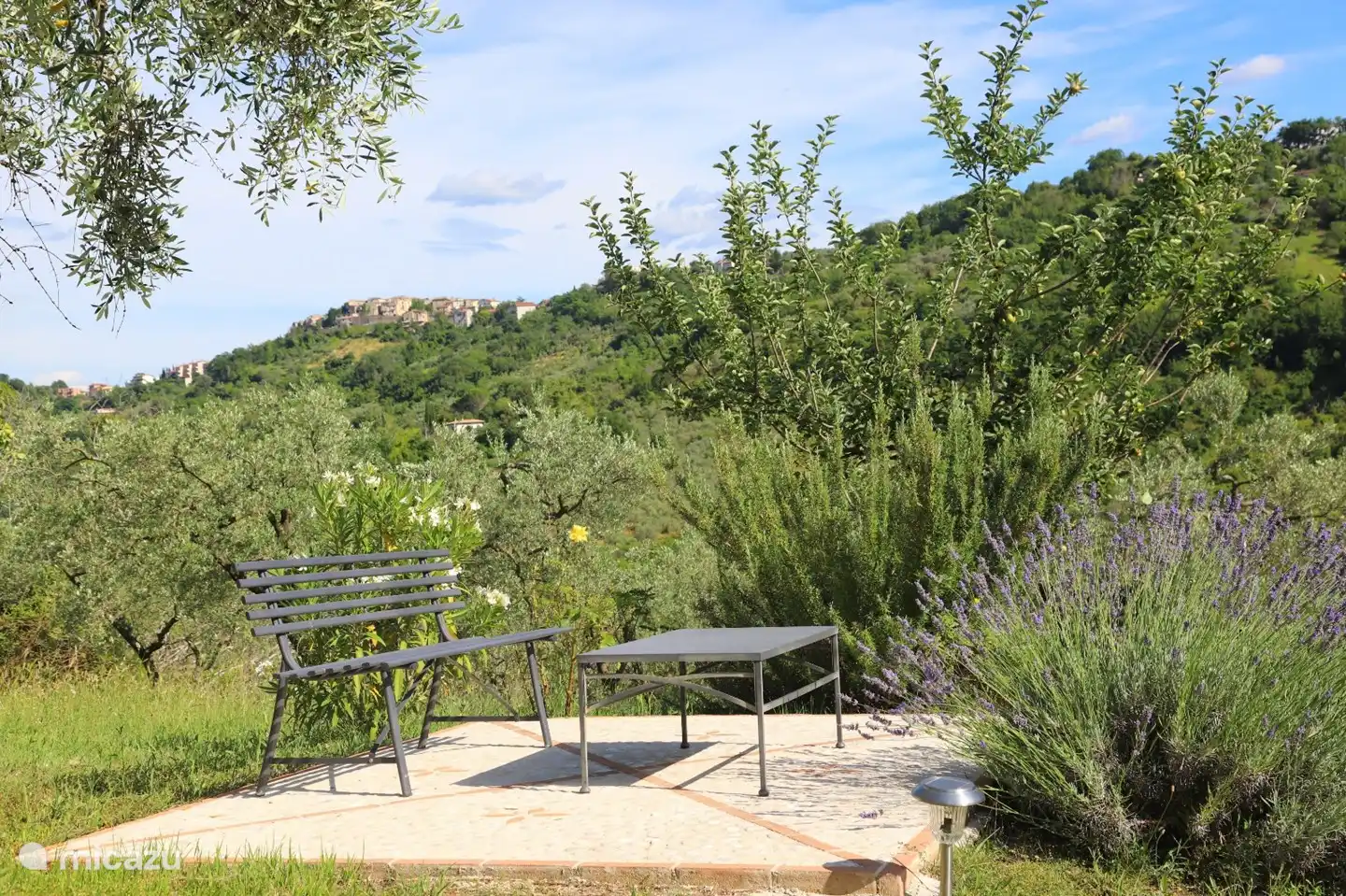 Fourth terrace with a view of Monte Sante Maria