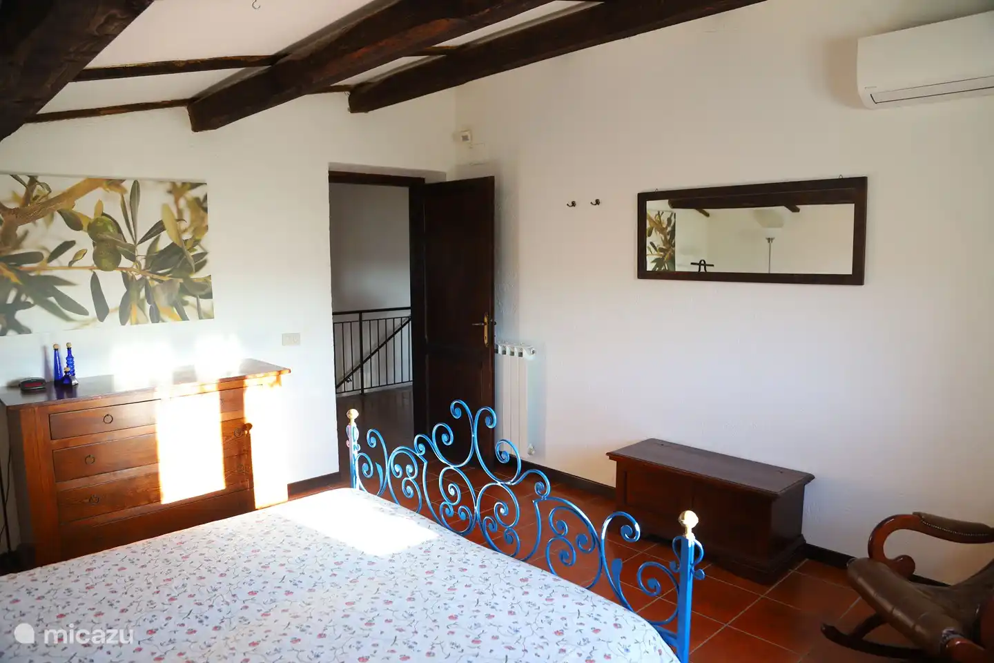 Bedroom 2 with air conditioning on the first floor