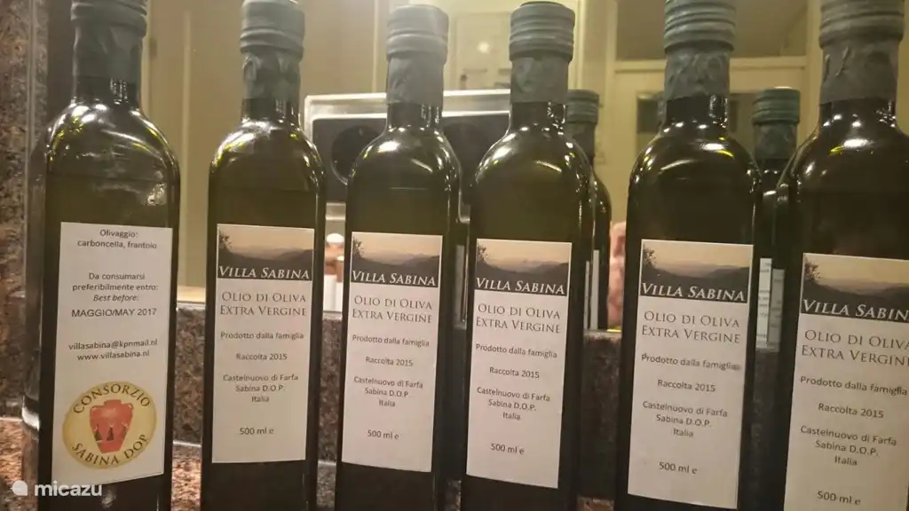 Own olive oil production