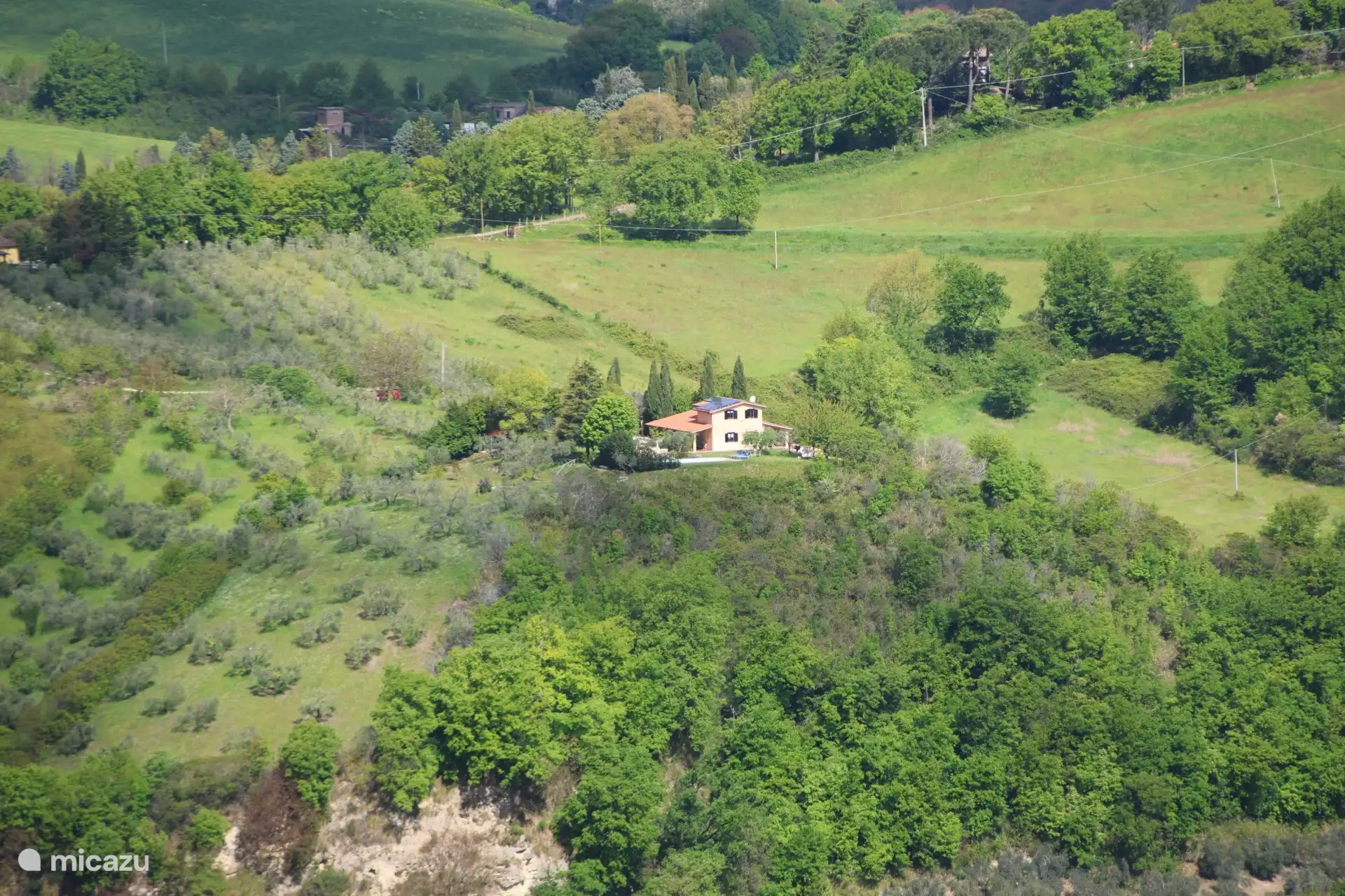 Villa Sabina surrounded by nature, yet close to a village