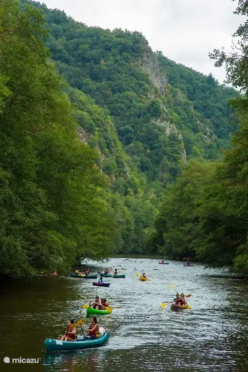 Kanufahren auf dem Sioule