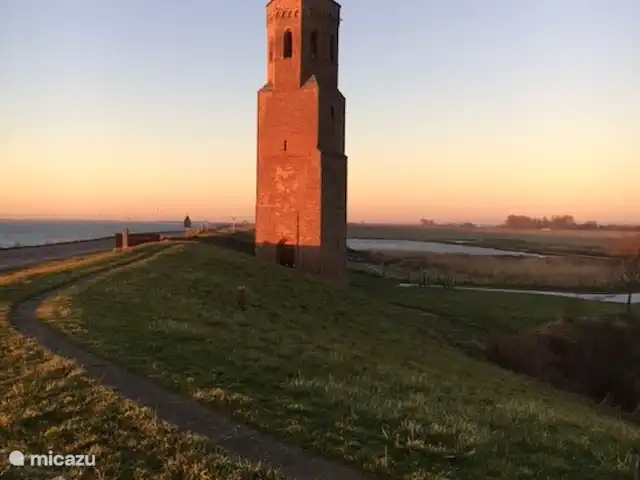Duinhuis Marilou huren in Nederland, Zeeland, Burgh-Haamstede - vakantiehuis s Ochtends nog even langs de Plompetoren, het enige wat nog resteert van het verloren dorp Koudekerk.