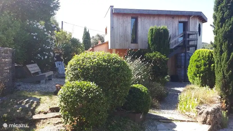 Terrasse mit Blick auf den Berg