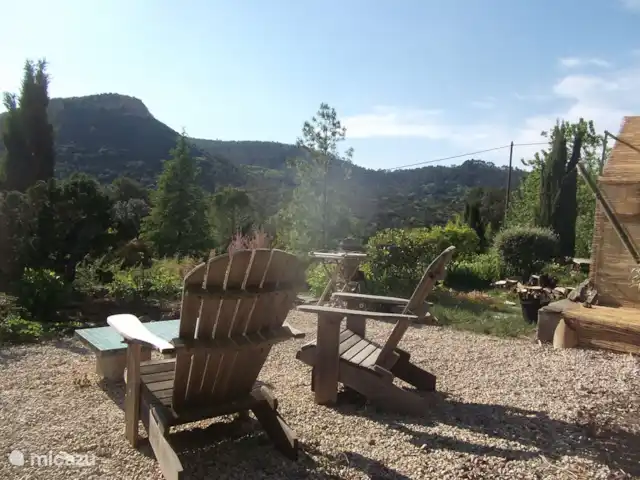 Location de Vacances France, Gard, Anduze, bungalow - Anduze Vue sur le jardin