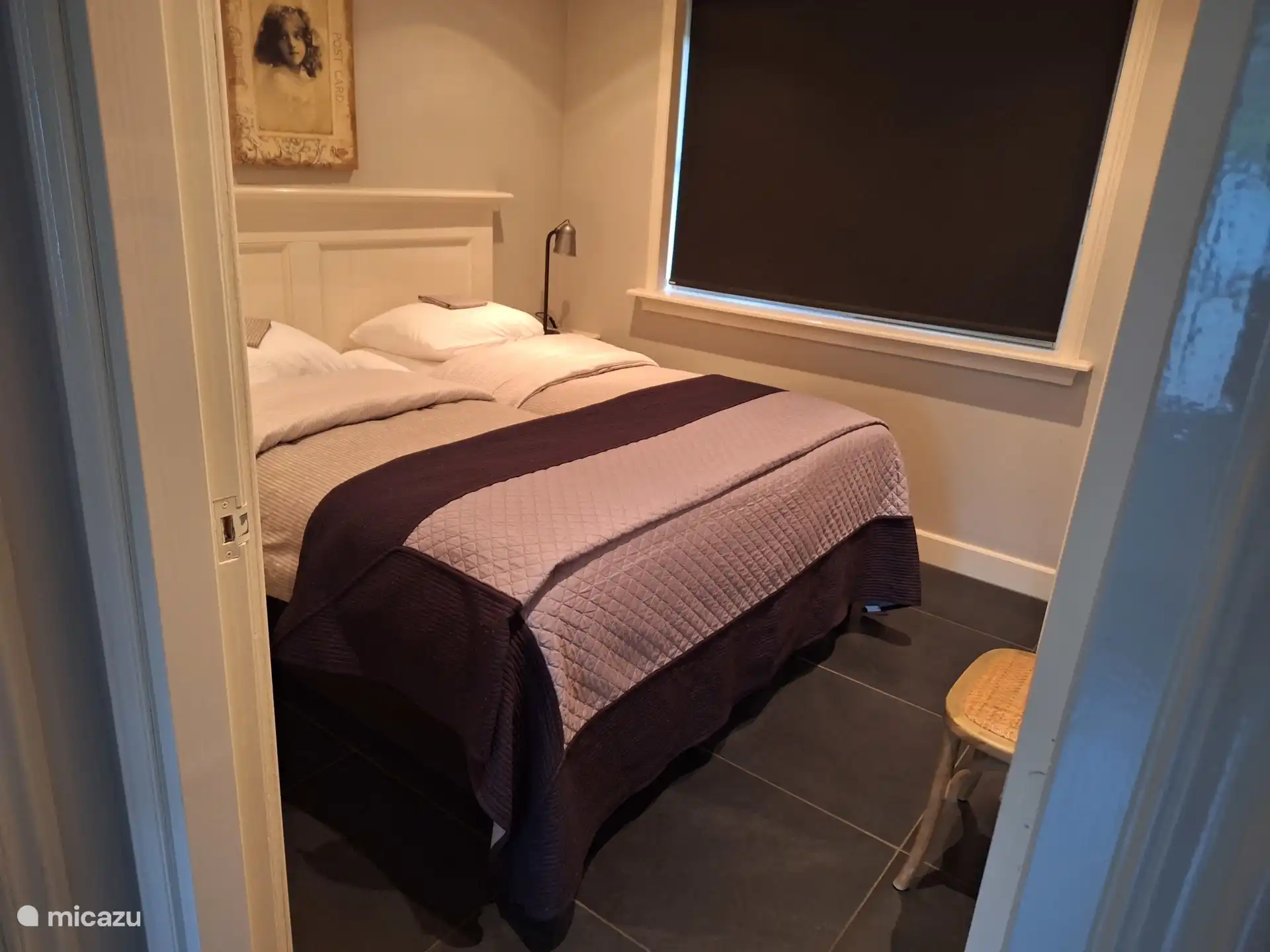 1 kamer met 2 losse bedden.
Ze liggen heerlijk!!