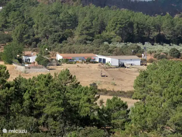 Location de Vacances Espagne, Estrémadure, Alcuéscar, gîte / cottage - Finca El Chorrillo - Casita Vue d'ensemble de la ferme
