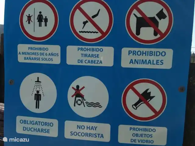 studio en España, Extremadura, Alcuéscar – Estudio Finca El Chorrillo reglas de la piscina