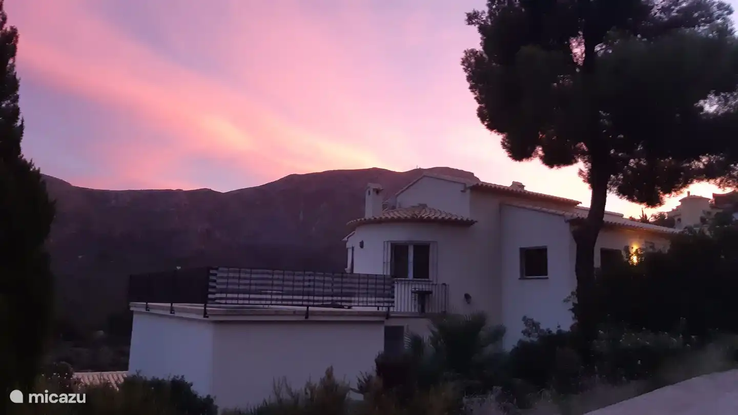 Sonnenuntergang Terrasse